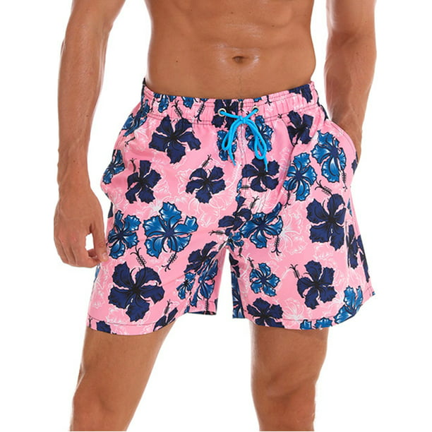 Mens Quick Dry 3D Printed Beach Trunks Board Shorts Casual Summer Swimwear Pants 